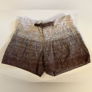 Anthropologie Coquille Ombré Scribble shorts